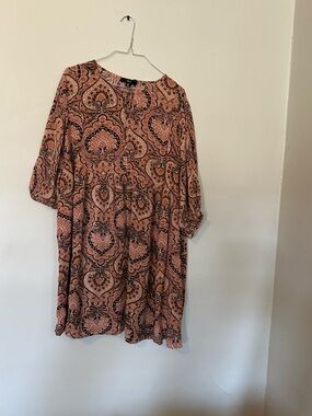 Ellos paisley bohemian style tunic top size 14/16